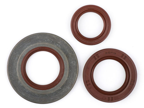 motor shaft seal set BGM PRO, FKM/Viton® (E10 resistant), brown extra flat, 3.5mm, metal, rear wheel shaft seal 30x47x6mm external assembly for Vespa Largeframe PX Lusso (1984-1993), PX80, PX125, PX150, PX200, T5 125cc, Cosa BGM PRO MOTOVEIKALS 21