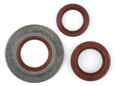 motor shaft seal set BGM PRO, FKM/Viton® (E10 resistant) metal, brown (extra flat, 3.5mm), rear wheel shaft seal 27x42x10mm for Vespa Largeframe PX Lusso (1993-), PX80, PX125, PX150, PX200, T5 125cc, MY, 98, Cosa, LML125/150 Star (2-stroke) BGM PRO MOTOVEIKALS 21