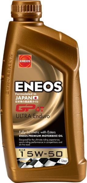 Motoreļļa ENEOS GP4T ULTRA Enduro 15W50, JASO MA, API SL 1L ENEOS MOTOVEIKALS 21