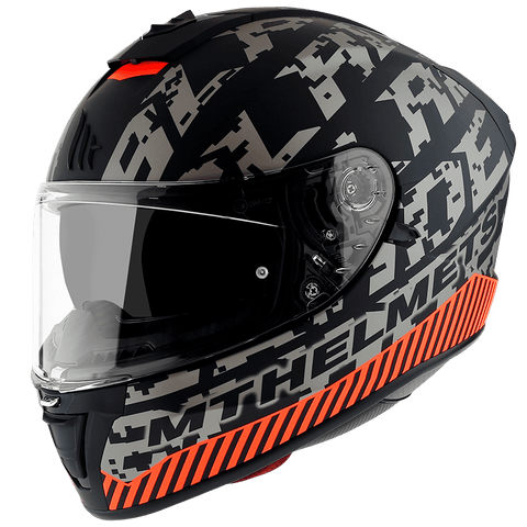 MT BLADE 2 SV CHECK B2 MATT GREY S MT HELMETS MOTOVEIKALS 21