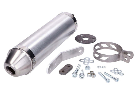 muffler Giannelli aluminum for Derbi DRD Edition 50 SM 03-07 GIANNELLI MOTOVEIKALS 21