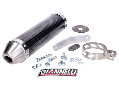muffler Giannelli carbon for Derbi DRD Edition 50 SM 03-07 GIANNELLI MOTOVEIKALS 21