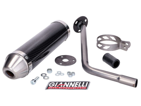 muffler Giannelli carbon for Peugeot XP6 SM 50 2006-2007, Motorhispania Furia Max 50 GIANNELLI MOTOVEIKALS 21