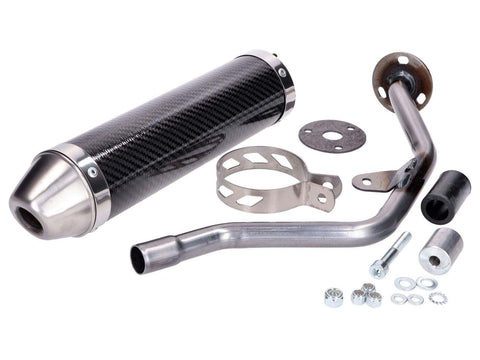 muffler Giannelli carbon w/ general operating permit for Yamaha DT 50 R 2004, Malaguti XTM, XSM GIANNELLI MOTOVEIKALS 21