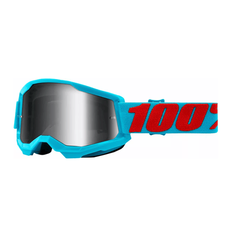 MX aizsargbrilles 100% STRATA 2 blue / mirror 100% MOTOVEIKALS 21