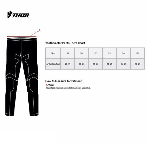 MX bērnu bikses THOR SECTOR Chev black / orange 18 THOR MOTOVEIKALS 21