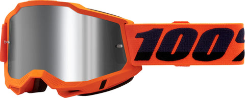 MX brilles 100% Accuri 2 Neon Orange Mirror Silver Lens 100% MOTOVEIKALS 21