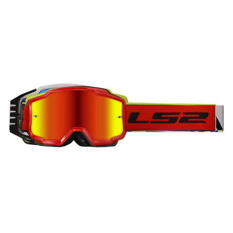 MX brilles CHARGER red iridium lēca LS2 MOTOVEIKALS 21