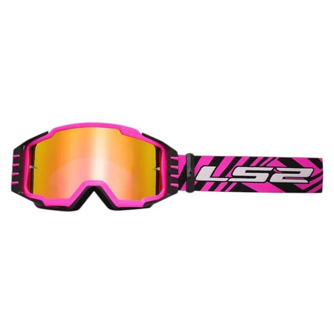 MX brilles LS2 CHARGER PRO H-V pink - iridium lēca LS2 MOTOVEIKALS 21