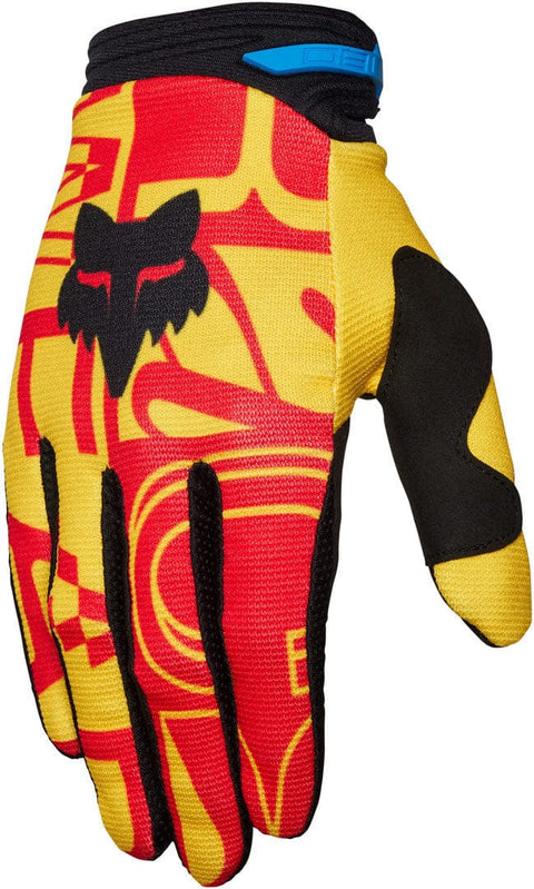 MX cimdi FOX 180 RACE SPEC yellow / red FOX MOTOVEIKALS 21
