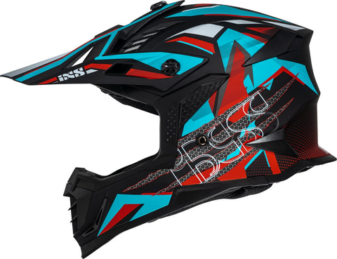 MX ķivere iXS363 2.0 Black Matt Petrol Red IXS MOTOVEIKALS 21