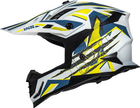 MX ķivere iXS363 2.0 White Matt Blue yellow fluo IXS MOTOVEIKALS 21