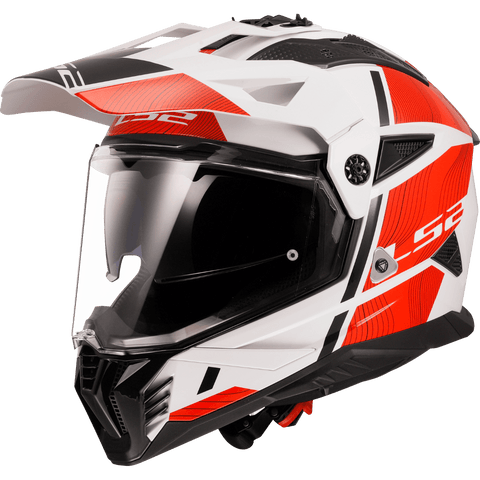 MX ķivere LS2 MX702 PIONEER II HILL white red M LS2 MOTOVEIKALS 21
