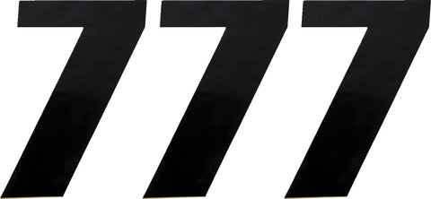 Number Moose #7 6" Black MOOSE RACING HARD-PARTS MOOSE RACING MOTOVEIKALS 21