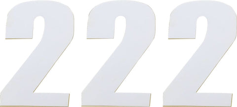 Number Mse #2 4.5" White MOOSE RACING HARD-PARTS MOOSE RACING MOTOVEIKALS 21