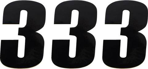 Number Mse #3 4.5" Black MOOSE RACING HARD-PARTS MOOSE RACING MOTOVEIKALS 21