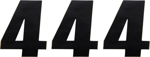 Number Mse #4 4.5" Black MOOSE RACING HARD-PARTS MOOSE RACING MOTOVEIKALS 21