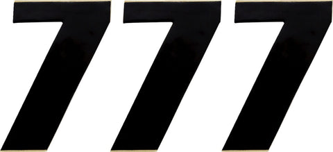 Number Mse #7 4.5" Black MOOSE RACING HARD-PARTS MOOSE RACING MOTOVEIKALS 21
