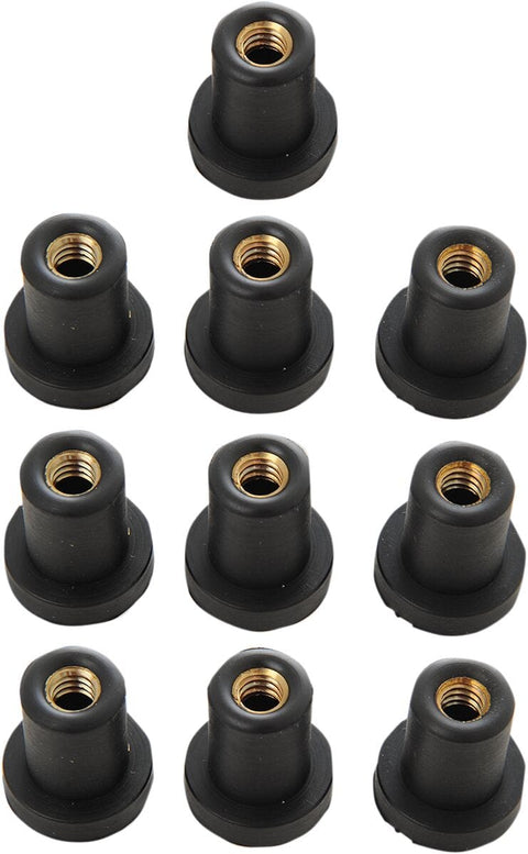 Nut Well(8099)1/4-20 10Pk DRAG SPECIALTIES DRAG SPECIALTIES MOTOVEIKALS 21