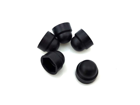 Nuts caps 5 pieces black for M8 screws wrench size 13mm for moped mokick DIVERSE / IMPORT MOTOVEIKALS 21