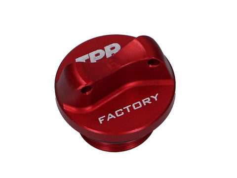 oil filler plug CNC TPR Factory red M16 w/ sealing ring for Minarelli AM3, AM4, AM5, AM6 TOP PERFORMANCES MOTOVEIKALS 21