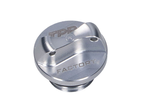 oil filler plug CNC TPR Factory silver M16 w/ sealing ring for Minarelli AM3, AM4, AM5, AM6 TOP PERFORMANCES MOTOVEIKALS 21
