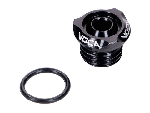 Oil filler plug VOCA V2 CNC black for Minarelli AM, Generic, KSR-Moto, Keeway, Motobi, Ride, 1E40MA, 1E40MB VOCA RACING MOTOVEIKALS 21