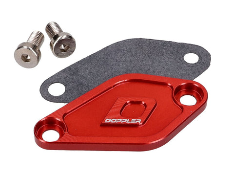 oil pump cover Doppler red for Minarelli AM6, Derbi EBE, EBS, D50B DOPPLER MOTOVEIKALS 21