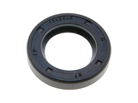 oil seal Polini 15x24x5mm for Piaggio Vespa Boxer, Bravo, CBA, Ciao, Eco, Grillo, Si, Trend POLINI MOTOVEIKALS 21