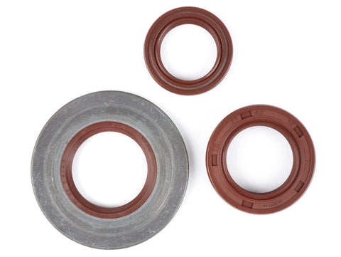 Oil seal set engine -BGM PRO, FKM/Viton® (E10/etahnol resistant) metal, brown- Vespa Largeframe PX EFL (1993-) - PX80, PX125, PX150, PX200, T5 125cc, MY, 98, Cosa, LML125/150 Star (2-stroke), Stella125/150 (2-stroke) - internal rear hub oil seal BGM PRO MOTOVEIKALS 21
