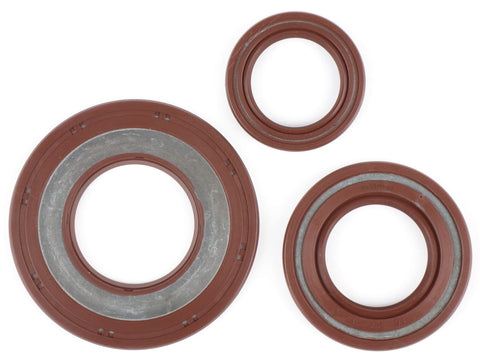 Oil seal set engine -BGM PRO, FKM/Viton® (E10/etahnol resistant) rubber,brown- Vespa Largeframe PX (-1984), P80X, P125X, P150X, P200E, Rally200 (VSE1T, 33997-, Ducati), Sprint Veloce150 (VLB1T,294260-), GTR125 (VNL2T, 145901-), TS125 (VNL3T, 18139-) - ex BGM PRO MOTOVEIKALS 21