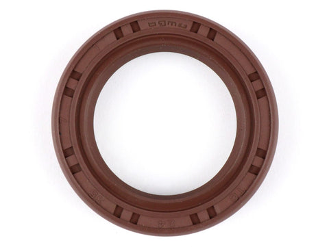 Oil seal (with dust lip) 24x35x7mm -BGM PRO FKM/ (E10/etahnol resistant)- used for crankshaft Piaggio 125-180 cc 2-stroke (SKR, Runner, Dragster, TPH), fits also Vespa PX, ETS, T5, Cosa, LML Star 2T BGM PRO MOTOVEIKALS 21