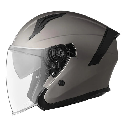 Open-face moto ķivere GMS Vectus matt titan MOTOVEIKALS 21 MOTOVEIKALS 21