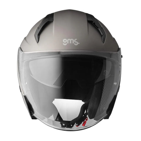 Open-face moto ķivere GMS Vectus matt titan MOTOVEIKALS 21 MOTOVEIKALS 21