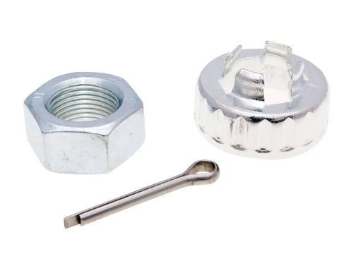 output shaft wheel nut set w/ crown nut, split pin for Piaggio, Vespa CIF MOTOVEIKALS 21
