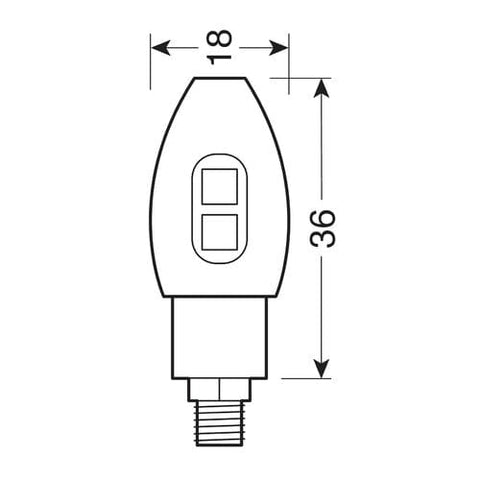 Pagrieziena lukturi LAMPA LED black LAMPA MOTOVEIKALS 21