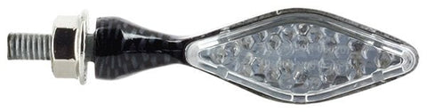 Pagrieziena lukturi Sifam Sifam LED mini tērauds Carbon rombveida forma SIFAM MOTOVEIKALS 21