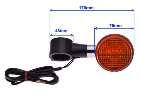 Pagriezienu lukturu komplekts Bullet AMBER 2gab REPLICA MOTOVEIKALS 21