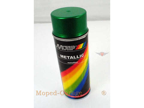 Paint spray can nitrocellulose 400ml green metallic for moped mokick DIVERSE / IMPORT MOTOVEIKALS 21