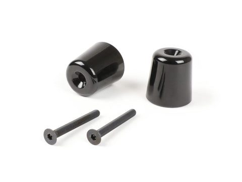 Pair of handlebar end weights, antivibration -MOTO NOSTRA- Vespa GT/GTL 125-200, GTS 125-300, GTV 125-300, Aprilia Scarabeo 400/500, SR Max 125-300, Gilera GP 800, Nexus 125-500, Piaggio Beverly 125-500, Piaggio X10 125, X8 400 - 282g - shiny black MOTO NOSTRA MOTOVEIKALS 21