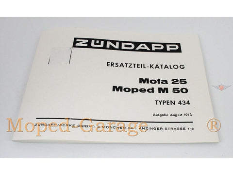 Parts catalog for Zündapp Bergsteiger moped M 25 50 DIVERSE / IMPORT MOTOVEIKALS 21