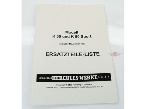 Parts catalog Hercules for K 50, 50 Sport DIVERSE / IMPORT MOTOVEIKALS 21