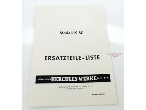Parts catalog Hercules for K 50 DIVERSE / IMPORT MOTOVEIKALS 21