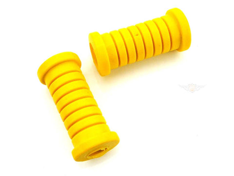 Passenger footrest rubbers 2 pieces yellow for Simson S50, S51, S70, S53, SR50, SR80, KR51/1, KR51/2, SR4-2, SR4-3, SR4-4 DIVERSE / IMPORT MOTOVEIKALS 21