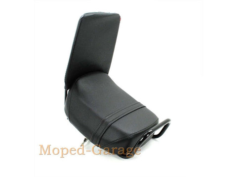 Passenger seat 240mm width 270mm length 75mm height 90 to 150mm distance of the clamps 200mm backrest from seat for Zündapp, Kreidler, Hercules, Puch, Simson, DKW DIVERSE / IMPORT MOTOVEIKALS 21