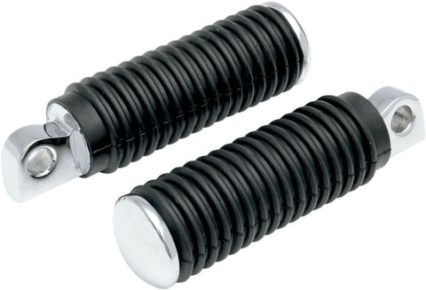 Passngr Peg Rub W/Chr End DRAG SPECIALTIES DRAG SPECIALTIES MOTOVEIKALS 21