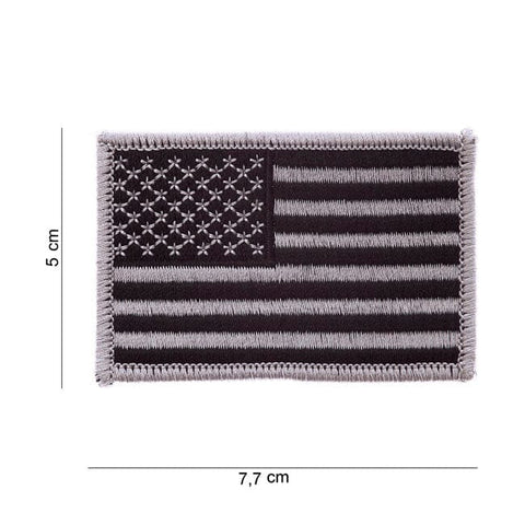 Patch flag USA silver ARMY SURPLUS MOTOVEIKALS 21