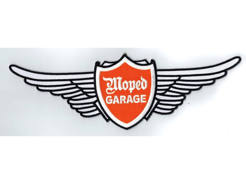 Patch large dimensions wide approx. 250mm x high 80mm for moped mokick MOGA MOTOVEIKALS 21