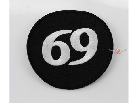 Patch polyester fabric 73mm for moped mokick DIVERSE / IMPORT MOTOVEIKALS 21