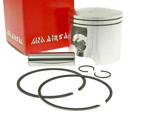 piston kit Airsal racing 76.6cc 50mm for Derbi Senda GPR, Gilera GSM SMT RCR Zulu EBE, EBS AIRSAL MOTOVEIKALS 21